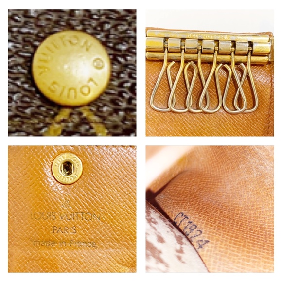 Auth Vtg Louis Vuitton Monogram 6 Key Holder - Picture 11 of 16